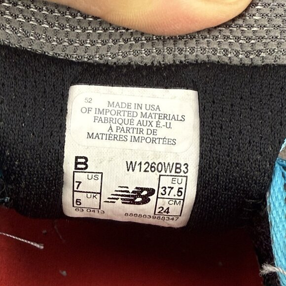 ✅New Balance Running Sneakers Women’s 7B W1260WB3 Made In USA Shoes ✅STAINED NIB - Picture 2 of 14